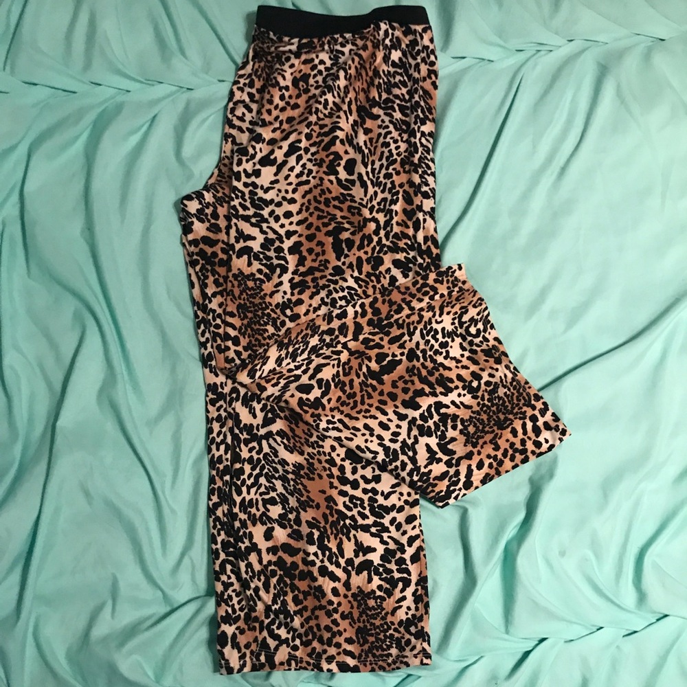 Cheetah Print Pajama Pants